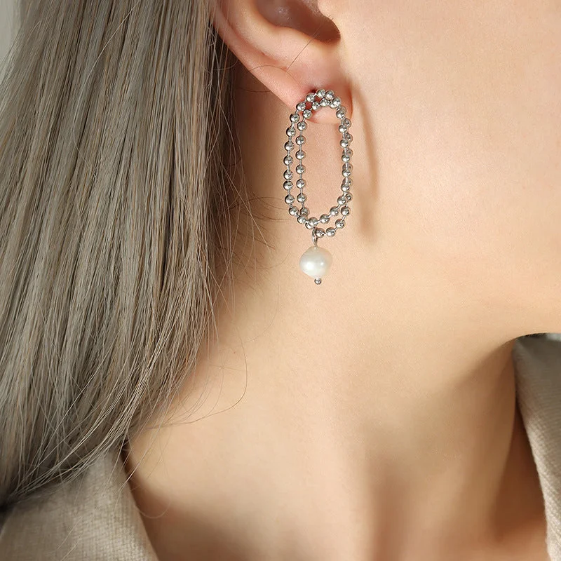 F326-Steel Earrings