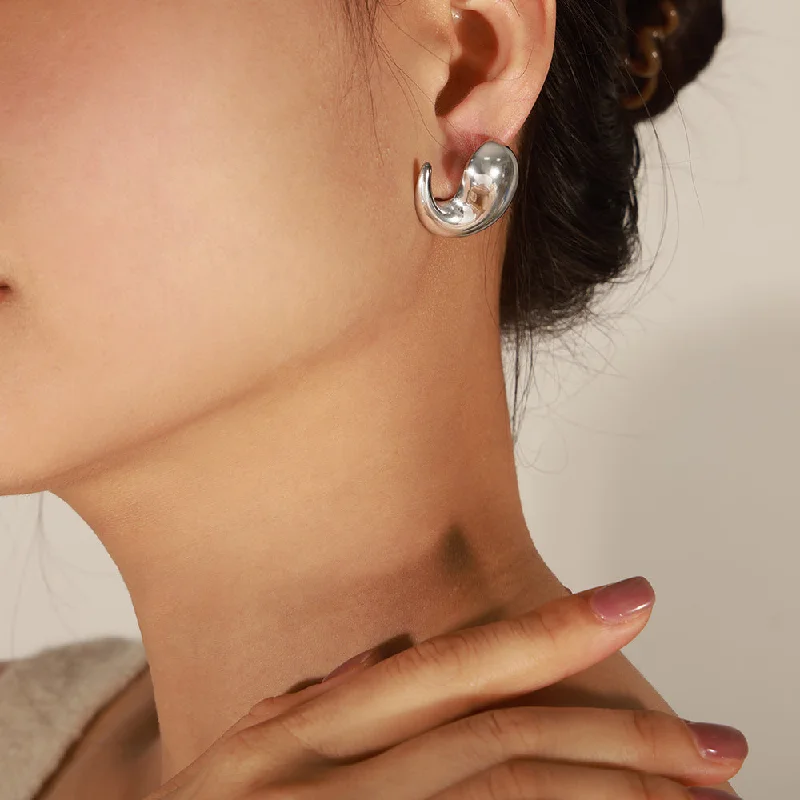 F411-Steel Earrings