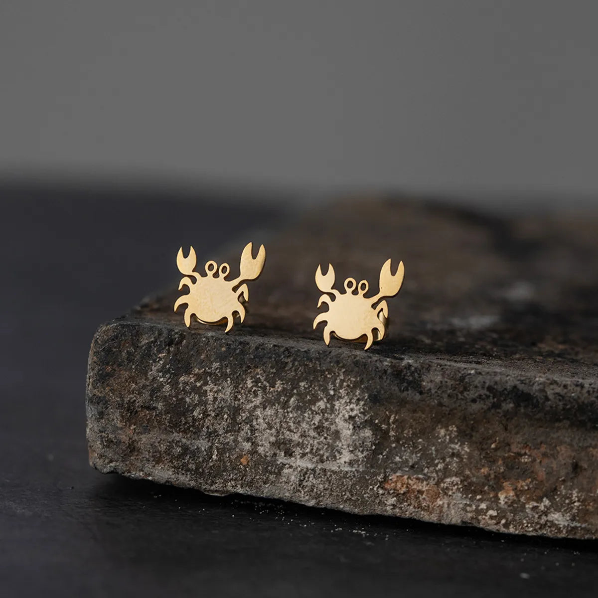 Ladies Earrings for True Bonds-Simple Style Crab Alloy No Inlaid Earrings Ear Studs