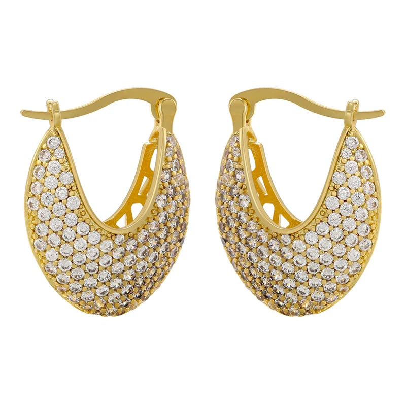 Golden White Diamond 1 Pair