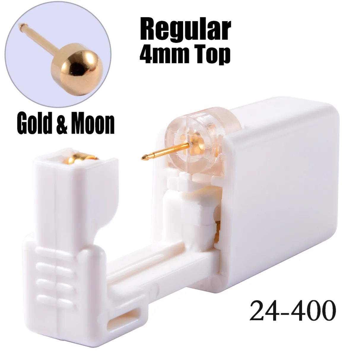 Golden 4mm round Moon